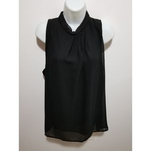 Black blouse with cut out back